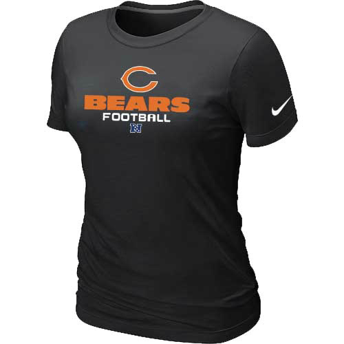Women Chicago Bears Black T-Shirt