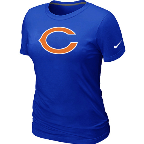 Women Chicago Bears Blue  T-Shirts
