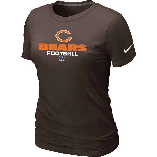 Women Chicago Bears Brown T-Shirt