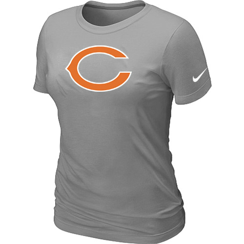 Women Chicago Bears L.Grey T-Shirts