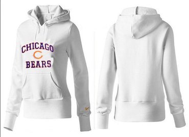 Women Chicago Bears Logo Pullover Hoodie-- (10)