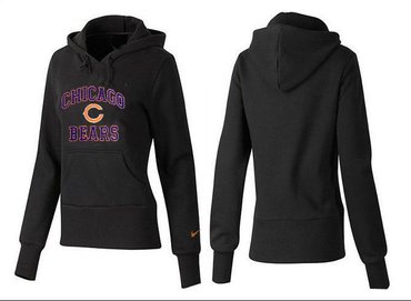 Women Chicago Bears Logo Pullover Hoodie-- (12)