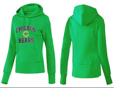 Women Chicago Bears Logo Pullover Hoodie-- (17)