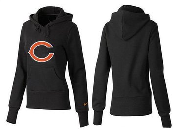 Women Chicago Bears Logo Pullover Hoodie-- (2)