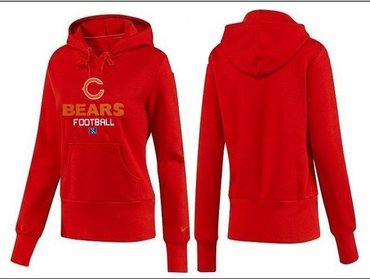 Women Chicago Bears Logo Pullover Hoodie-- (24)