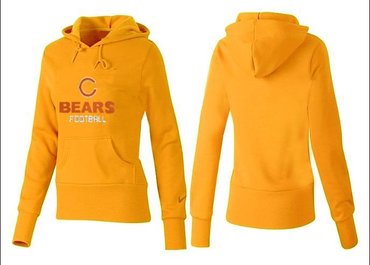 Women Chicago Bears Logo Pullover Hoodie-- (30)
