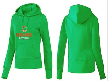 Women Chicago Bears Logo Pullover Hoodie-- (34)