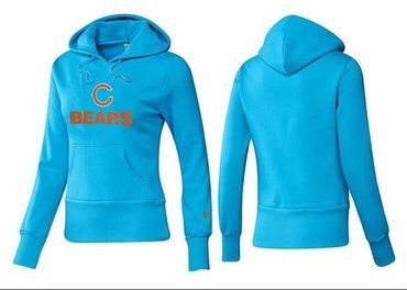 Women Chicago Bears Logo Pullover Hoodie-- (54)