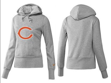 Women Chicago Bears Logo Pullover Hoodie-- (6)