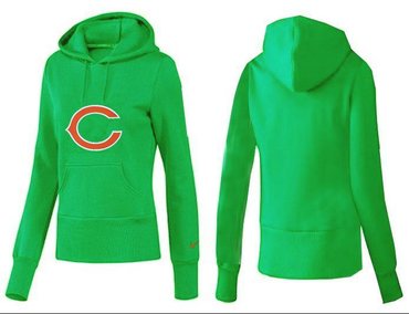 Women Chicago Bears Logo Pullover Hoodie-- (7)