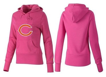 Women Chicago Bears Logo Pullover Hoodie-- (8)