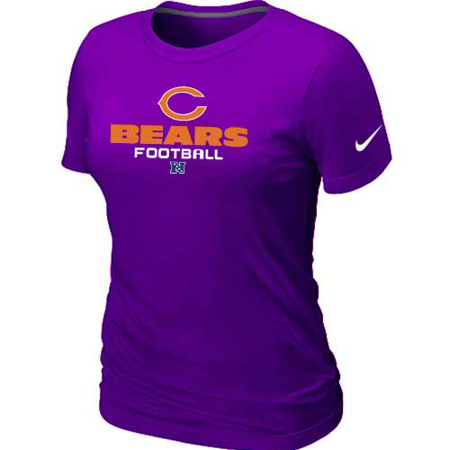 Women Chicago Bears Purple T-Shirt