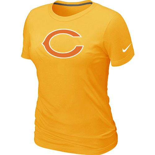 Women Chicago Bears Yellow T-Shirts