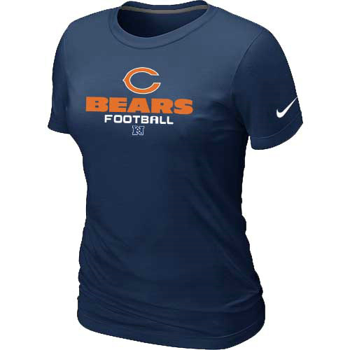 Women Chicago Bears deep Blue T-Shirt