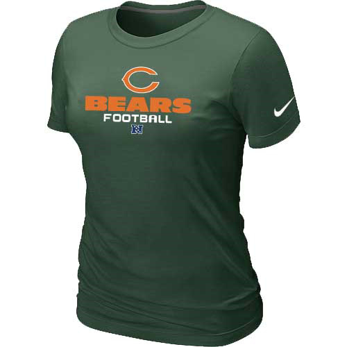 Women Chicago Bears deep green T-Shirt