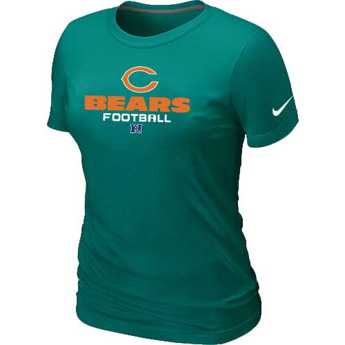 Women Chicago Bears light green T-Shirt