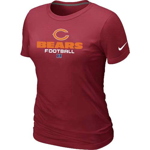 Women Chicago Bears red T-Shirt