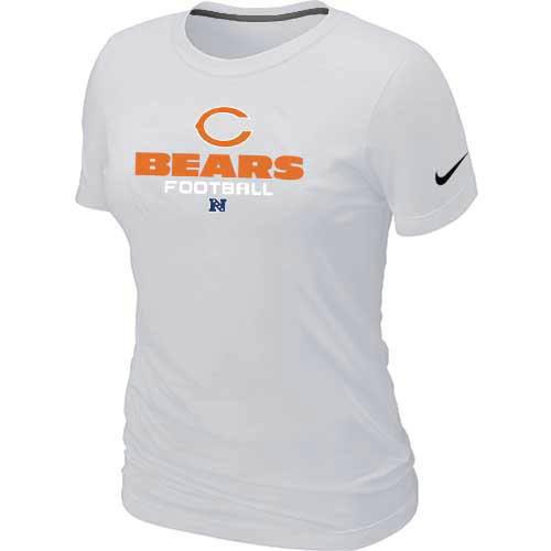 Women Chicago Bears white T-Shirt