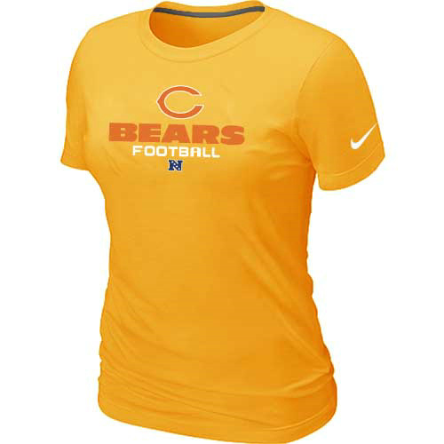 Women Chicago Bears yellow T-Shirt