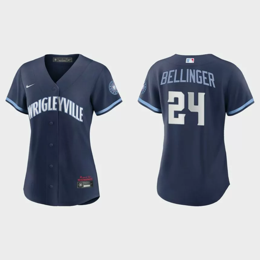 Women Chicago Cubs Cody Bellinger Navy City Connect Replica Jersey
