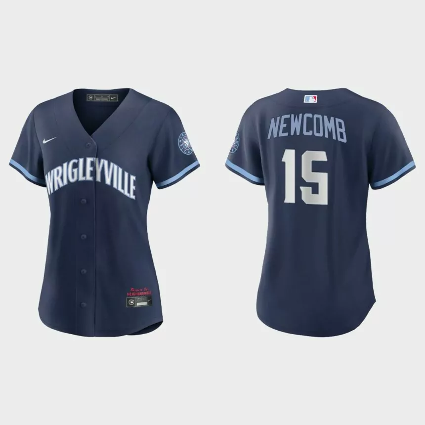 Women Chicago Cubs Sean Newcomb Navy City Connect Replica Jersey