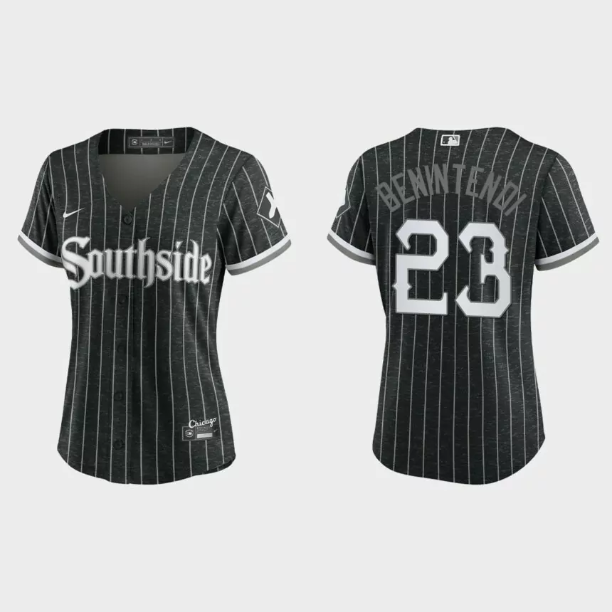 Women Chicago White Sox Andrew Benintendi Black City Connect Replica Jersey