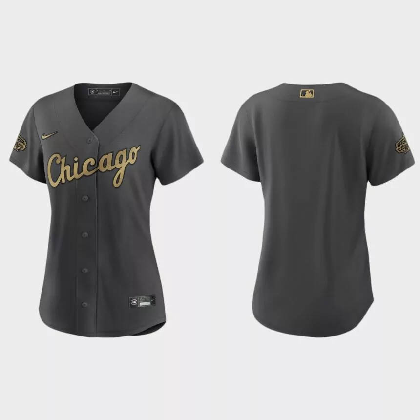 Women Chicago White Sox Charcoal 2022 MLB All-Star Game Replica Jersey