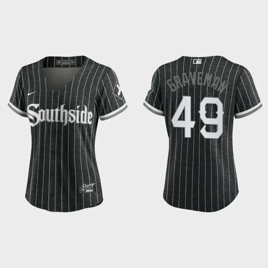 Women Chicago White Sox Kendall Graveman Black City Connect Replica Jersey