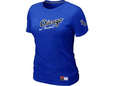 Women Chicago White Sox NEW Blue Away Practice T-Shirt