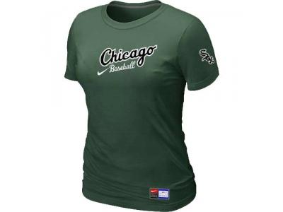 Women Chicago White Sox NEW D.Green Away Practice T-Shirt