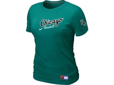 Women Chicago White Sox NEW L.Green Away Practice T-Shirt