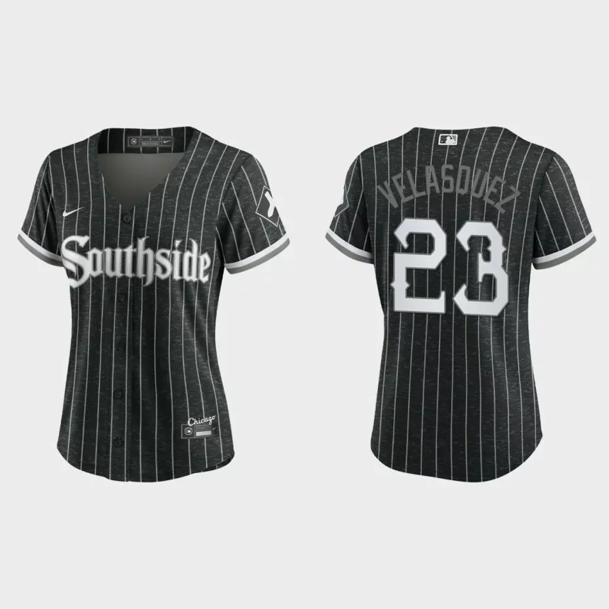 Women Chicago White Sox Vincent Velasquez Black City Connect Replica Jersey