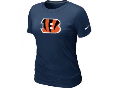 Women Cincinnati Bengals D.Blue Logo T-Shirt