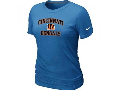 Women Cincinnati Bengals Heart & Sou L.bluel T-Shirt