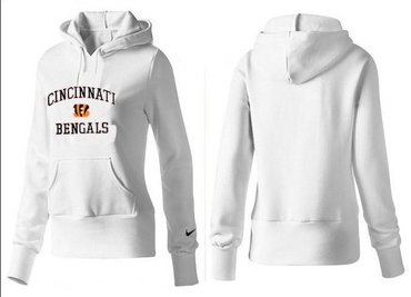 Women Cincinnati Bengals Logo Pullover Hoodie-- (10)
