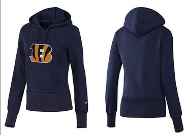 Women Cincinnati Bengals Logo Pullover Hoodie-- (9)