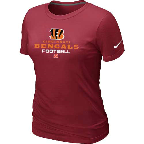 Women Cincinnati Bengals Red T-Shirt