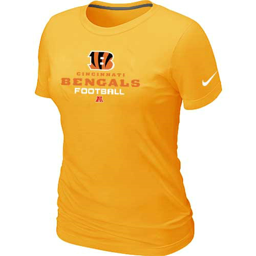 Women Cincinnati Bengals Yellow T-Shirt