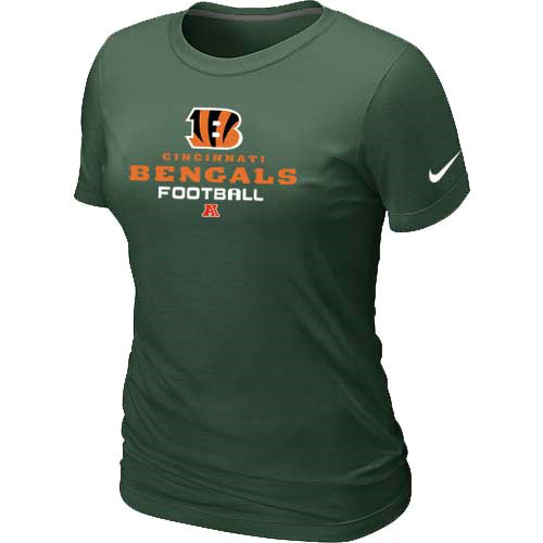 Women Cincinnati Bengals deep Green T-Shirt