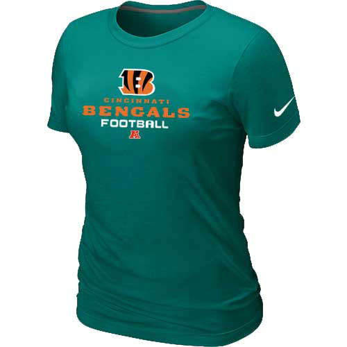 Women Cincinnati Bengals light Green T-Shirt
