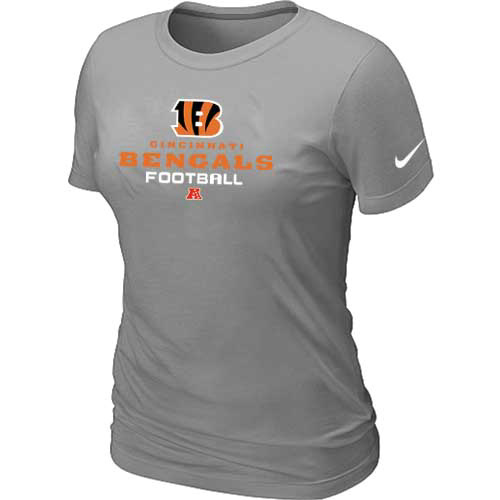 Women Cincinnati Bengals light Grey T-Shirt