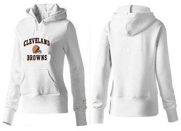 Women Cleveland Browns Logo Pullover Hoodie-- (10)
