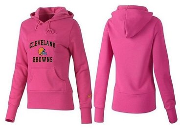 Women Cleveland Browns Logo Pullover Hoodie-- (18)