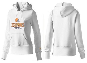 Women Cleveland Browns Logo Pullover Hoodie-- (20)