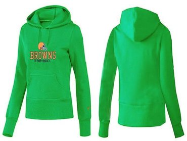 Women Cleveland Browns Logo Pullover Hoodie-- (34)