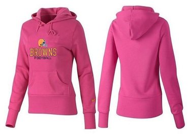 Women Cleveland Browns Logo Pullover Hoodie-- (36)
