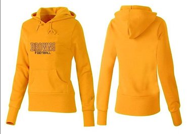 Women Cleveland Browns Logo Pullover Hoodie-- (45)