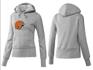 Women Cleveland Browns Logo Pullover Hoodie-- (6)