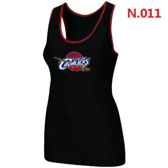 Women Cleveland Cavaliers Big & Tall Primary Logo Black Tank Top