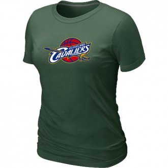 Women Cleveland Cavaliers Big & Tall Primary Logo D.Green T-Shirt